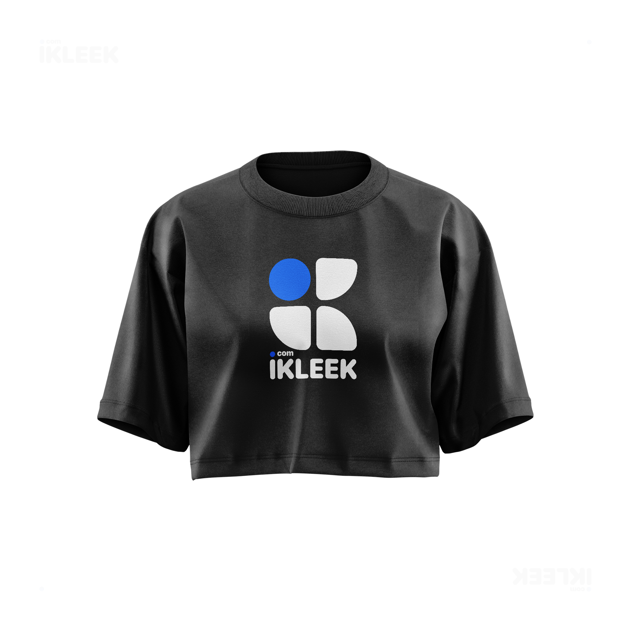 iKLEEKMark Over Sized Crop Top 01 Faded Black