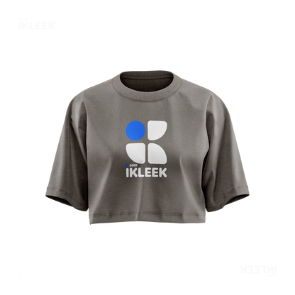 iKLEEKMark Over Sized Crop Top 01 Faded Grey