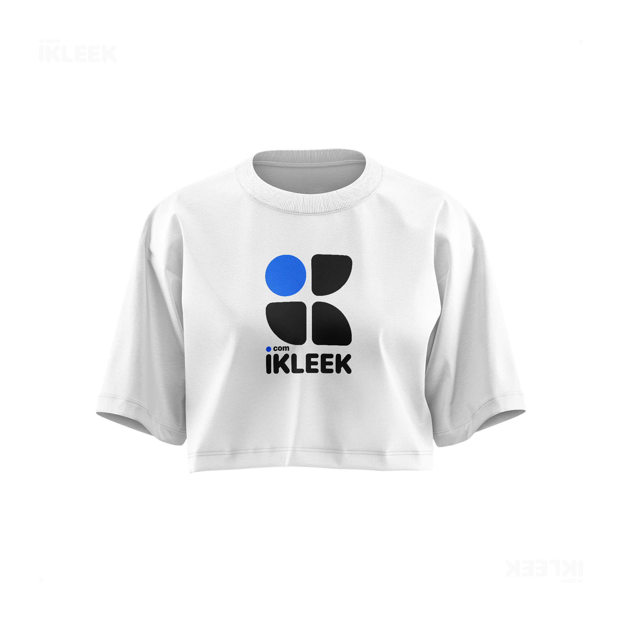 iKLEEKMark Over Sized Crop Top 01 White