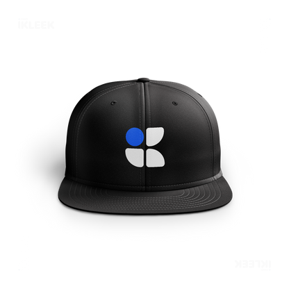 iKLEEKMark Snapback Caps 01 Black DTF