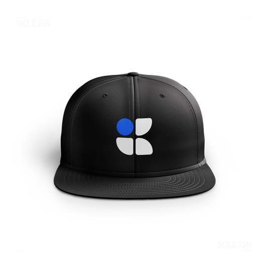 iKLEEKMark Snapback Caps 01 Black DTF