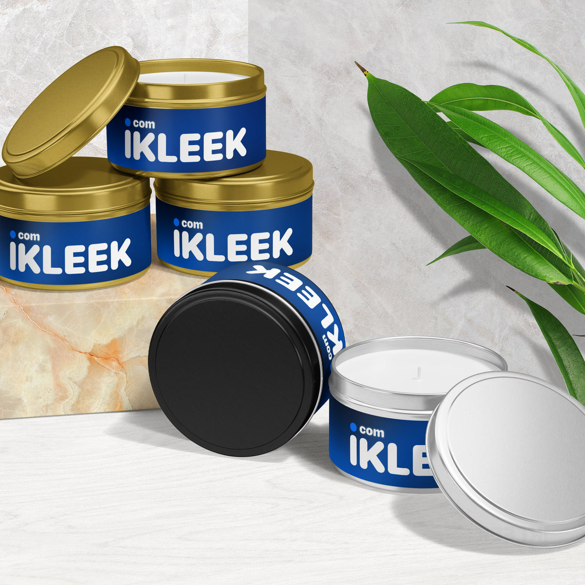 iKLEEKMark Tin Candle 02 Gold