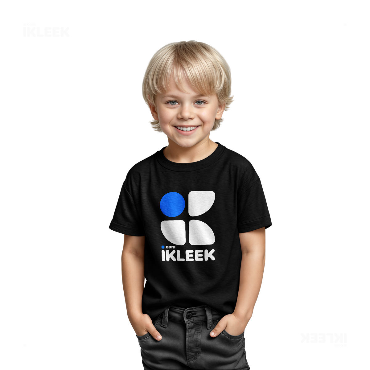 iKLEEKMark Toddler T Shirt 03 Black