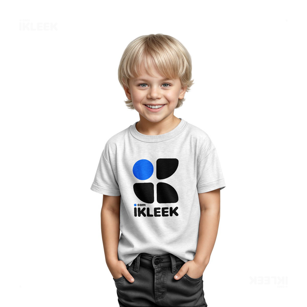 iKLEEKMark Toddler T Shirt 03 White