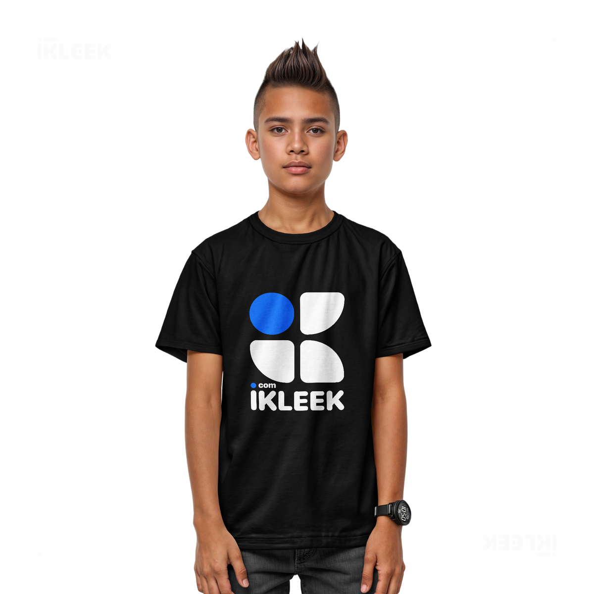 iKLEEKMark Youth T Shirt 03 Black