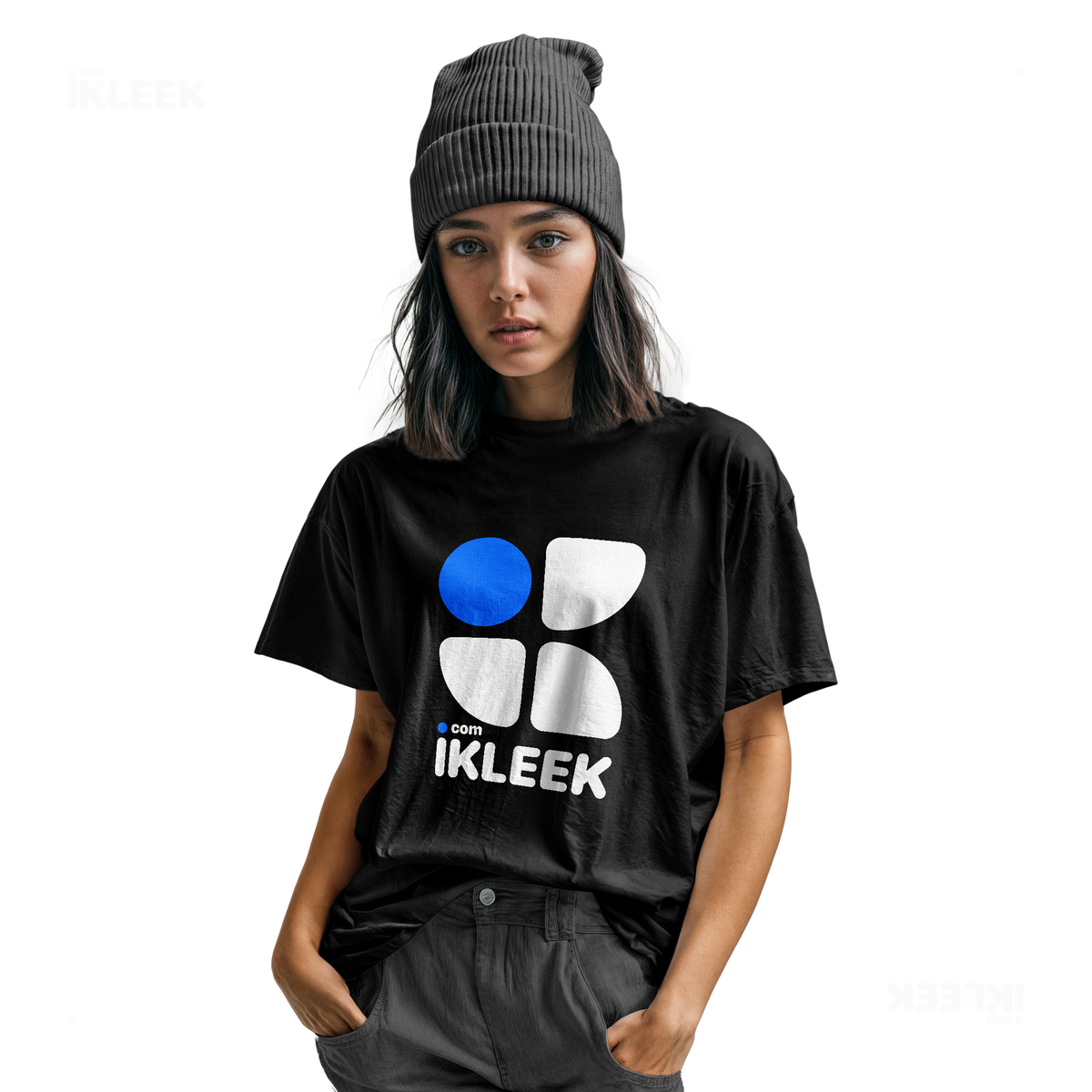 iKLEEKMark Youth T Shirt 04 Black
