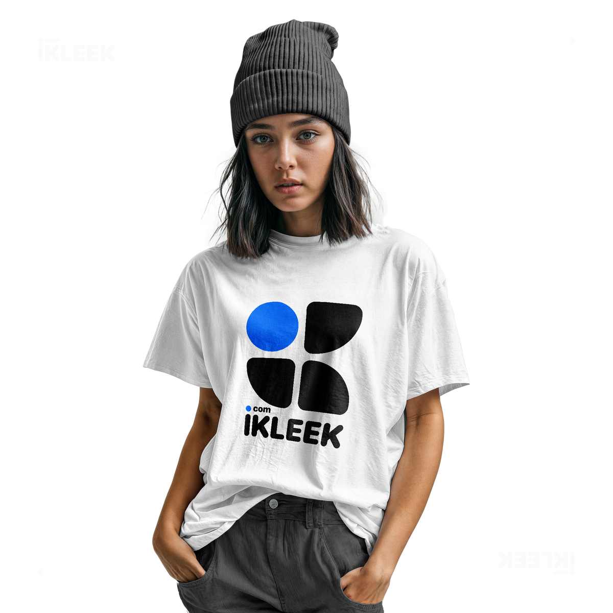 iKLEEKMark Youth T Shirt 04 White