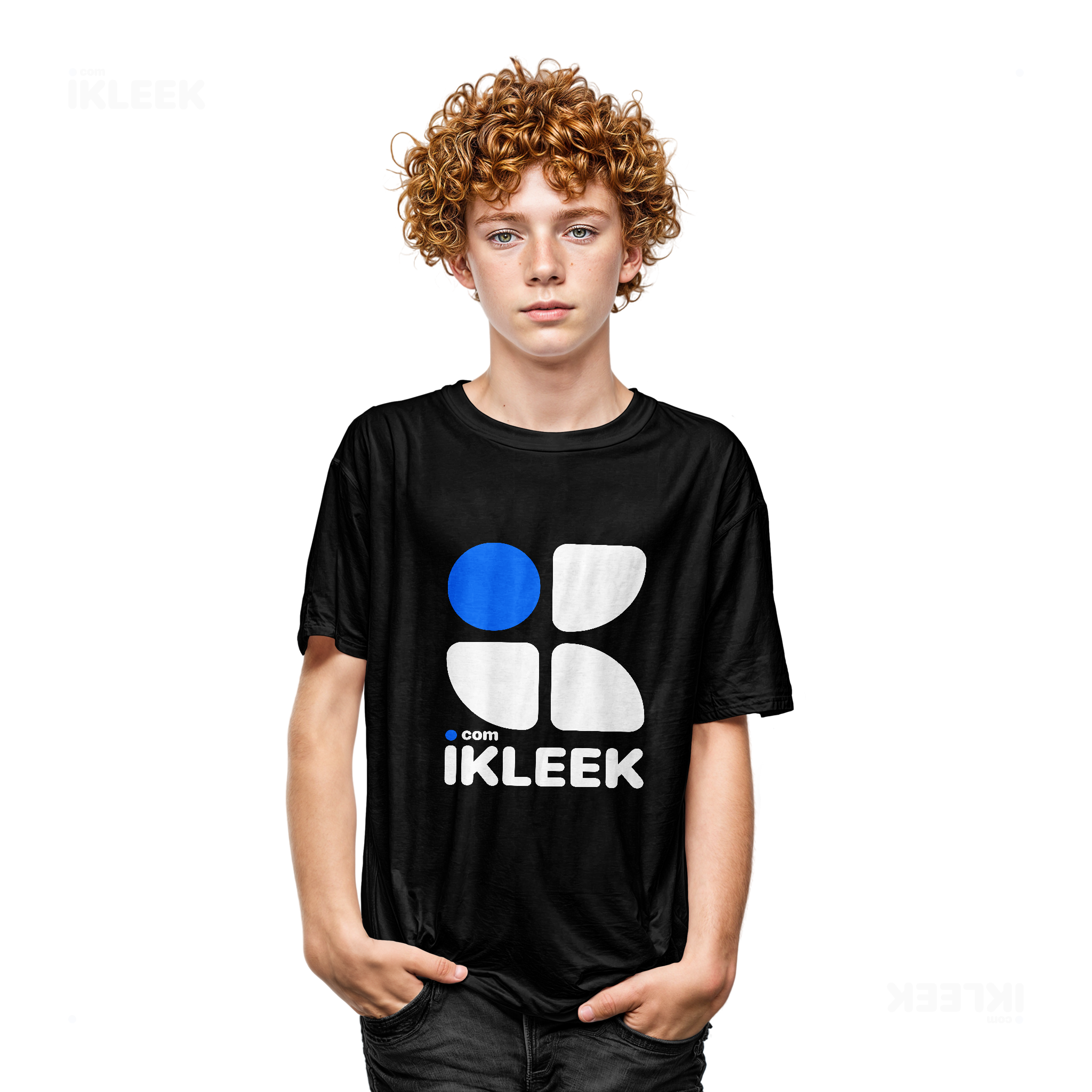iKLEEKMark Youth T Shirt 05 Black