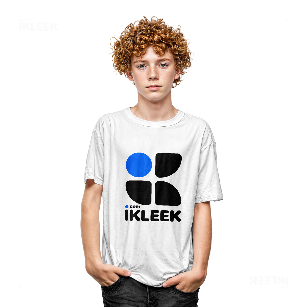 iKLEEKMark Youth T Shirt 05 White